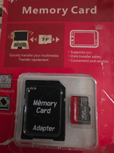 Minneskort med adapter