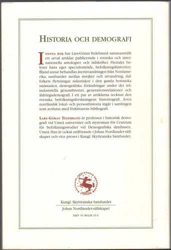 Historia och demografi: valda texter / Lars-Göran Tedebrand
