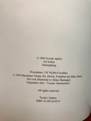 LAURAS RESA TILL STJÄRNORNA Klaus Baumgart 1999