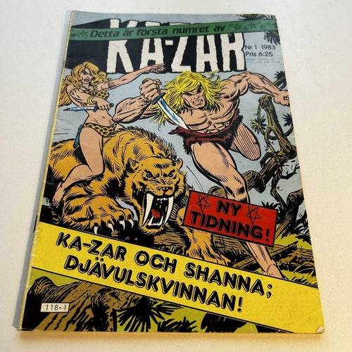 Ka-Zar nr 1 1983, förstanr, bra skick! VG