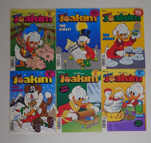 Farbror Joakim Nr 1-6 från 1992