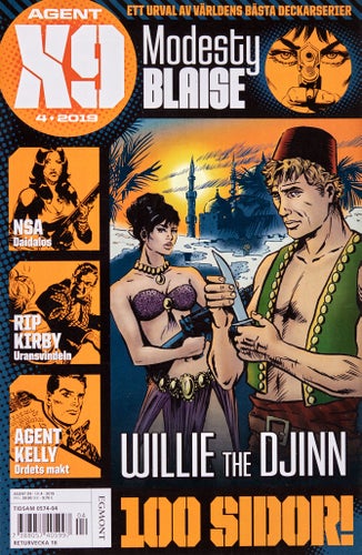 Agent X9 Serietidning 2019 nr 4 (Oläst arkivex) Modesty Blaise