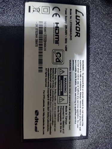 Reservdelar till Luxor LED5560AUHD TV