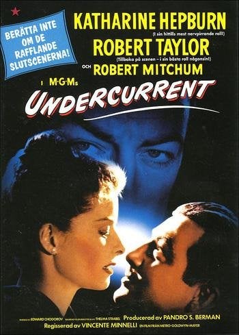 Undercurrent (1946) Vincente Minnelli med Katharine Hepburn och Robert Taylor.