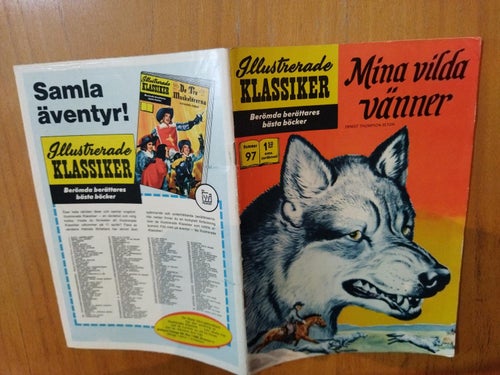 Illustrerade klassiker nr 97 Mina vilda vänner Ernest Thompson. Very Fine plus