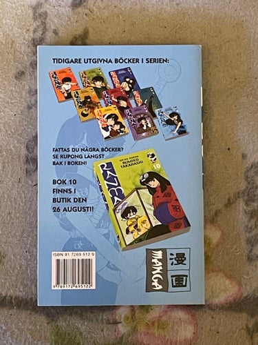 Ranma vol 9 - svenska manga anime fantasy rumiko takahashi inu yasha inuyasha