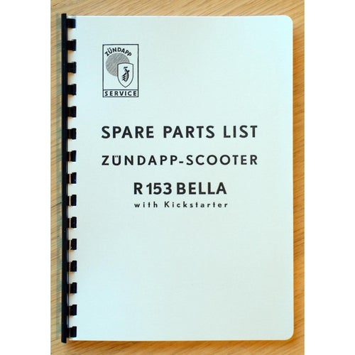 Zündapp R153 Bella Reservdelskatalog