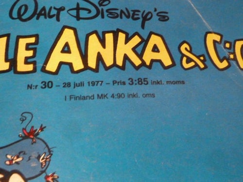TIDNING, KALLE ANKA & CO, NR 30 - 1977