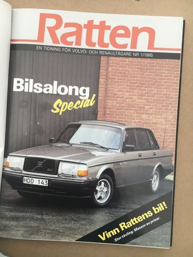 VOLVO Tidning Ratten Inbunden 1985