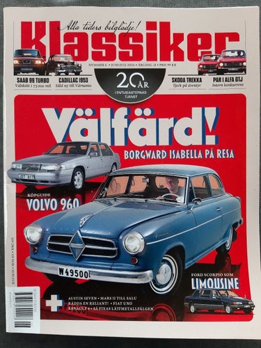Klassiker nr 6 2024: Volvo 960/S90/V90, Borgward Isabella, Saab 99 Turbo