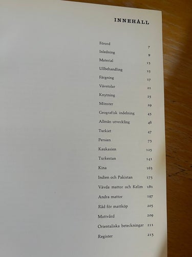 Orientaliska Mattor av Knut Larson, bok, Very Fine plus