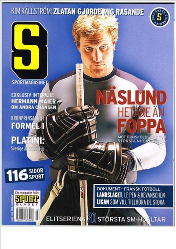 SPORTMAGASINET 2004 Mars - Markus Näslund