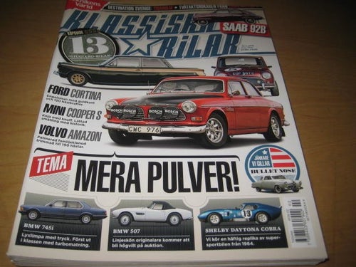 KLASSISKA BILAR NR 2 2018. FORD CORTINA GT, VOLVO AMAZON , BMW 507, M.M