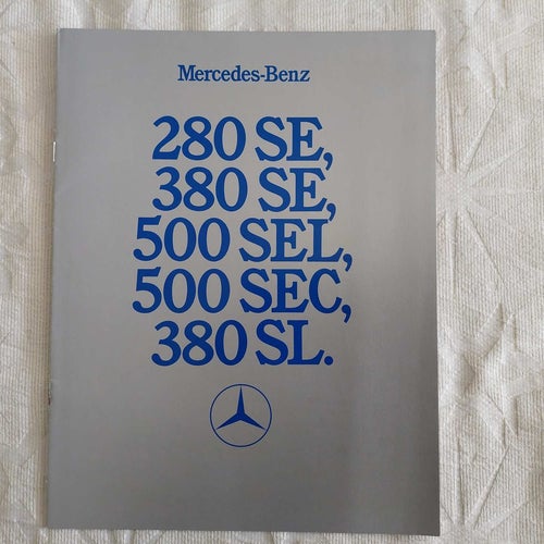 Mercedes Benz 280 SE 380 SE 500 SEL 500 SEC 380 SL 1984