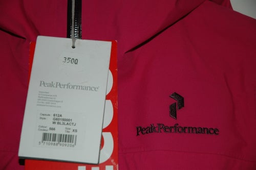 Ny Peak Performance W BL3LACTJ jacka i Black Light, Gore-tex samt Recco i st. XS