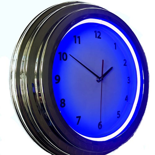 Retroinspirerad Neonklocka