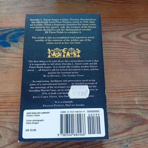 Thrones, Dominations av Dorothy L. Sayers & Jill Paton Walsh, 1998