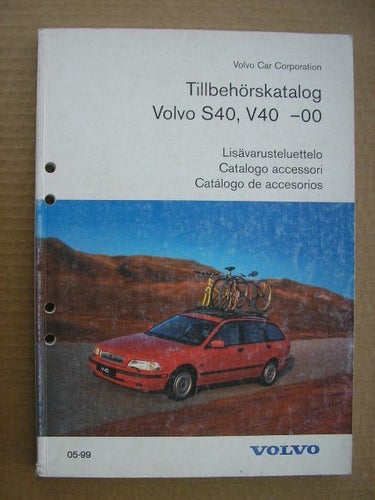 VOLVO Tillbehörskatalog S40 V40 -00