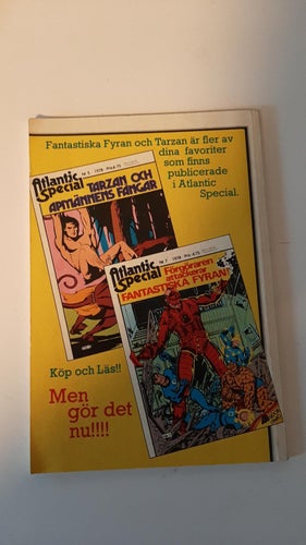 ATLANTIC SPECIAL NR 6 / 1978 SPINDELN I TEAM MED STRAFFAREN I FINT SKICK