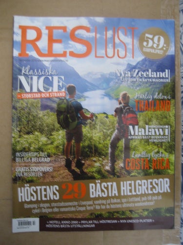 Reslust Nr:7-2018 (Höstens 29 Bästa Helgresor)