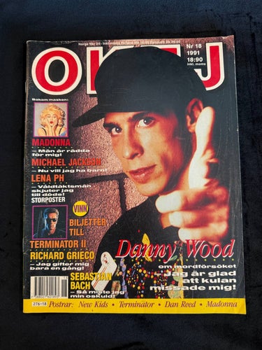 Tidningen OKEJ ! Nr 18 - 1991 , TOPPSKICK MED POSTERS !