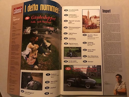 CLASSIC MOTOR NR 8 1996 CADILLAC,ISABELLA,HUSQVARN,MERCURY,DUETT,VOLVO AMAZON