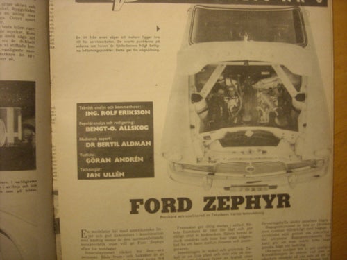 Nytest från 1959 av Ford Zephyr