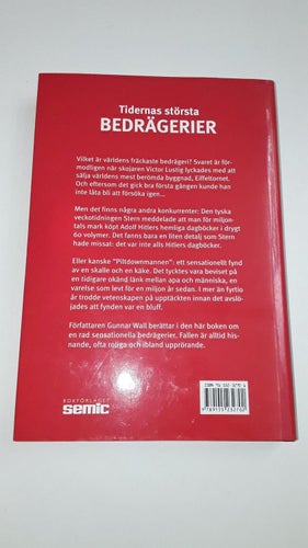 Tidernas största bedrägerier - Gunnar Wall (Inbunden)