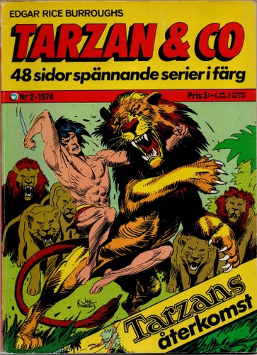 Tarzan & Co. Nr 2 1974 av Edgar Rice Burroughs