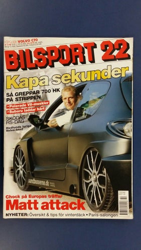 Bilsport nr 22 2004: Skoda RS, Subaru Legacy 3,0R SpecB, köpguide Volvo C70