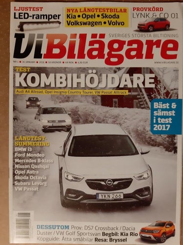 Vi Bilägare 1 2018: Opel Insiginia Country T, Audi A4 Allroad, Passat Alltrack