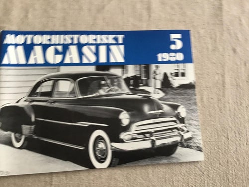 MOTORHISTORISKT MAGASIN NR 5 1980 ROLLS ROYCE,CHEVROLET 49-52,GAMLA BILAR