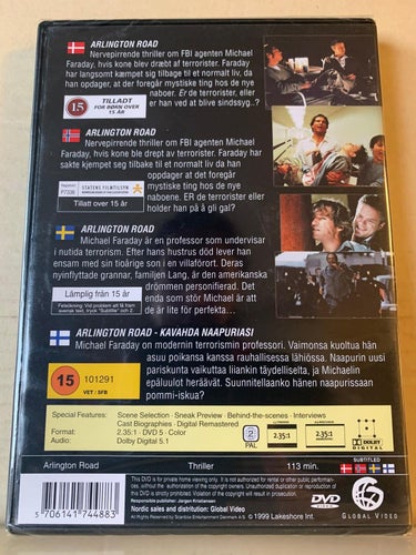 Arlington road, INPLASTAD, Dvd
