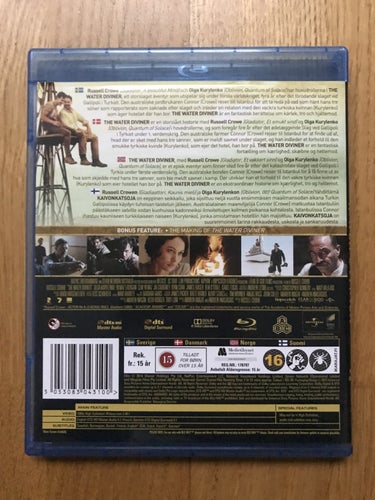 The Water Diviner - Blu-ray - 1 ÄGARE & MYCKET BRA SKICK!