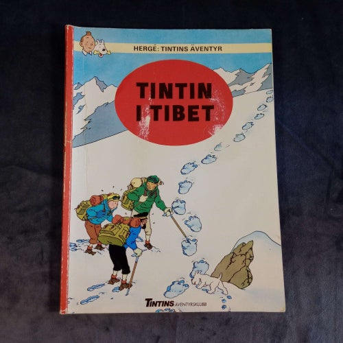 Tintins äventyr "Tintin i Tibet" av Herge