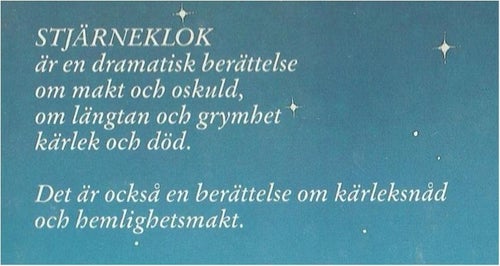 STJÄRNEKLOK - Ann -Charlotte Alverfors ( INBUNDEN BOK )