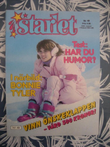 Starlet Nr:49-1983(Idolbild på Bonnie Tyler, Joan Collins, Thompson Twins)