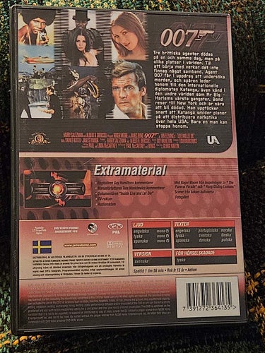 LEVA OCH LÅTA DÖ - JAMES BOND 007 . .DVD ,SV TEXT