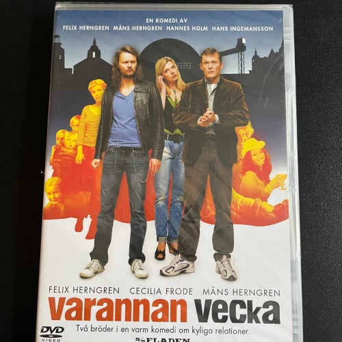 VARANNAN VECKA. INPLASTAD DVD SVENSK KOMEDI -05.