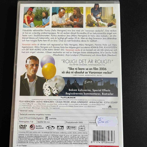 VARANNAN VECKA. INPLASTAD DVD SVENSK KOMEDI -05.