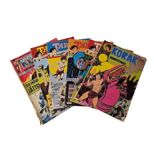 Korak, Tarzans Son – 6 st serietidningar 1974-1982