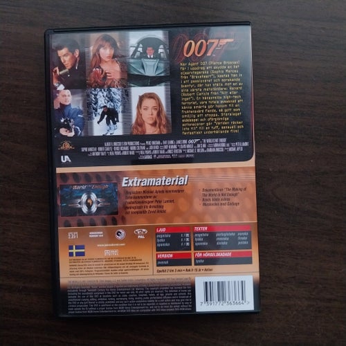 Världen Räcker Inte Till (The World Is Not Enough) Bond agent 007 Brosnan(DVD)