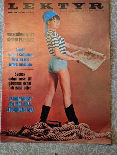 Lektyr Tidning Nr. 23 från 1966 Katarina 19 år från Stockholm