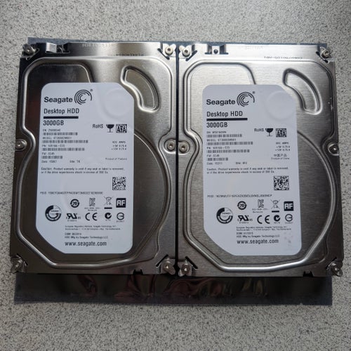 6TB Seagate Desktop HDD 2X 3TB