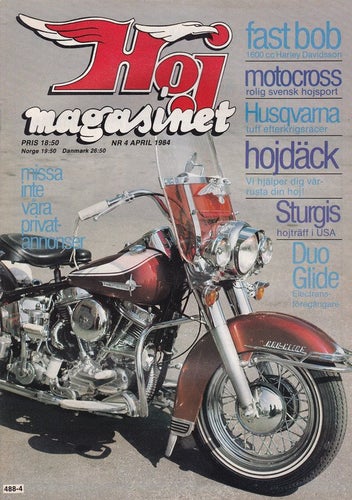 Hoj Magasinet 1984-4 H-D Duo Glide 1962..Husqvarna/Rudge