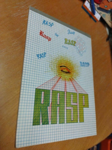 Ej målarbok Rasp årgång 110 Tidning för allvar och städat skämt. Very Fine