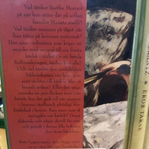Eros tårar av Rose Lagercrantz. bok, BM, Very Fine