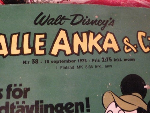 TIDNING, KALLE ANKA & CO, NR 38 - 1975