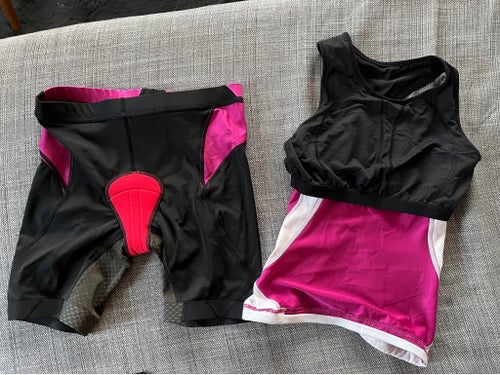 Skins TRI400 tvådelad triathlondress, strl S