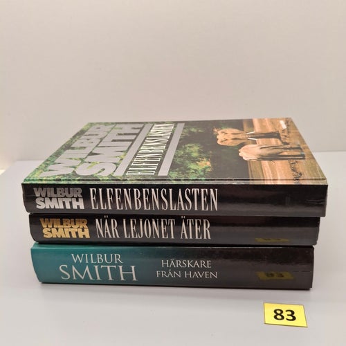 Wilbur Smith x3 Bokpaket med hårdpärm - Se bilder för titlar